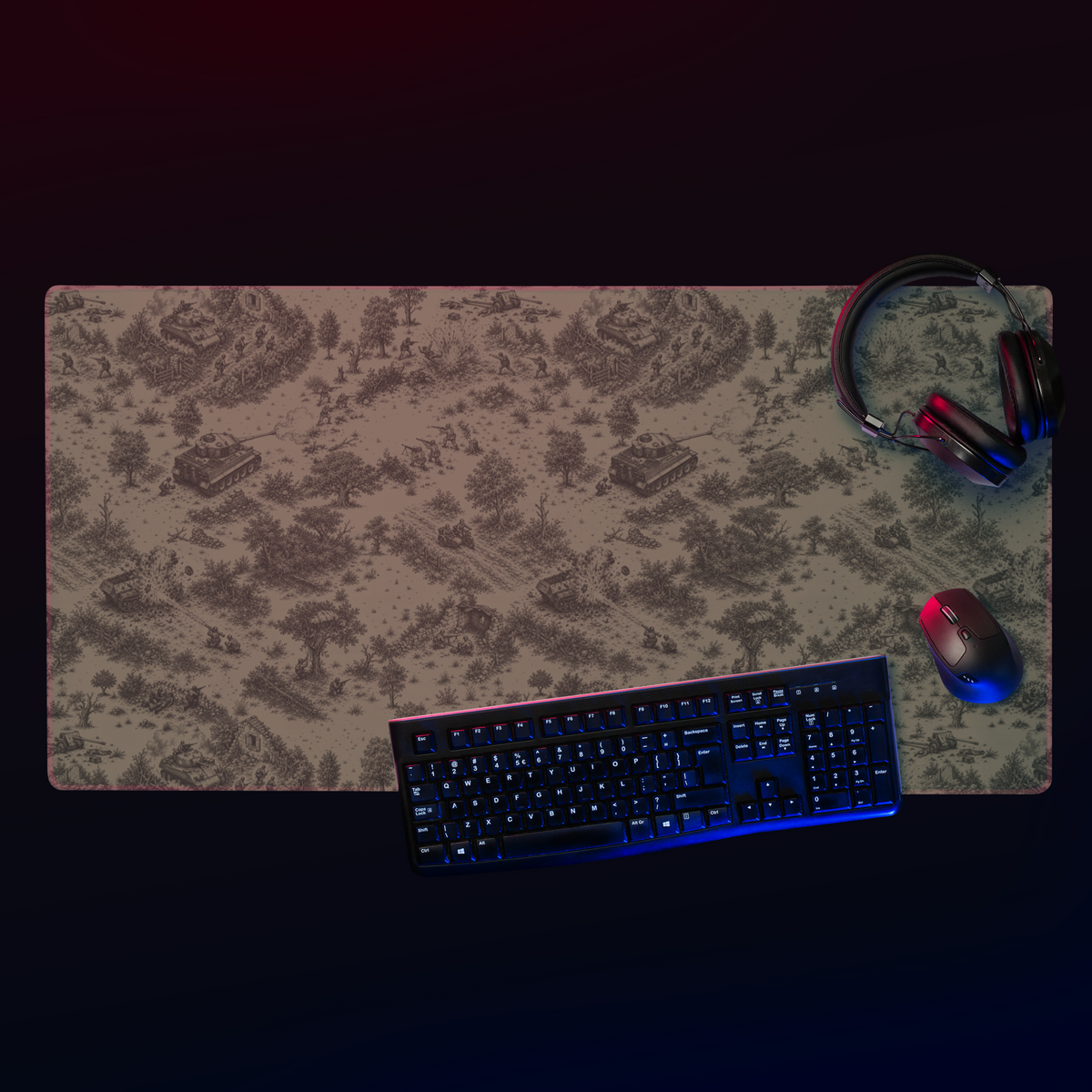 Normandy ’44 Toile Gaming Mouse Pad
