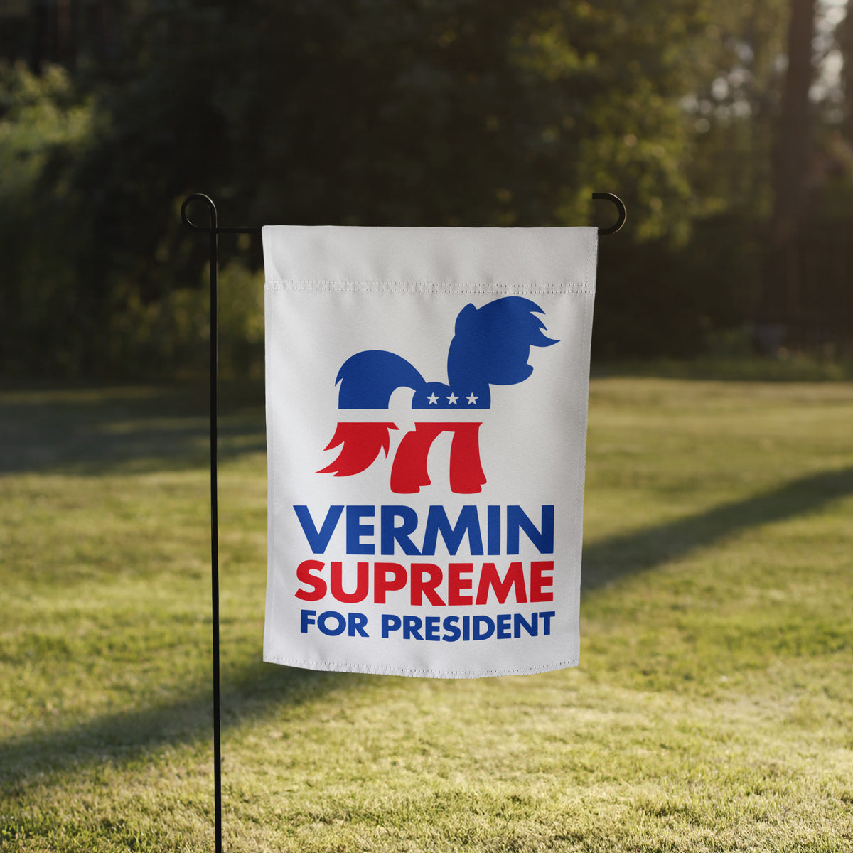 Vermin Supreme for President Garden flag