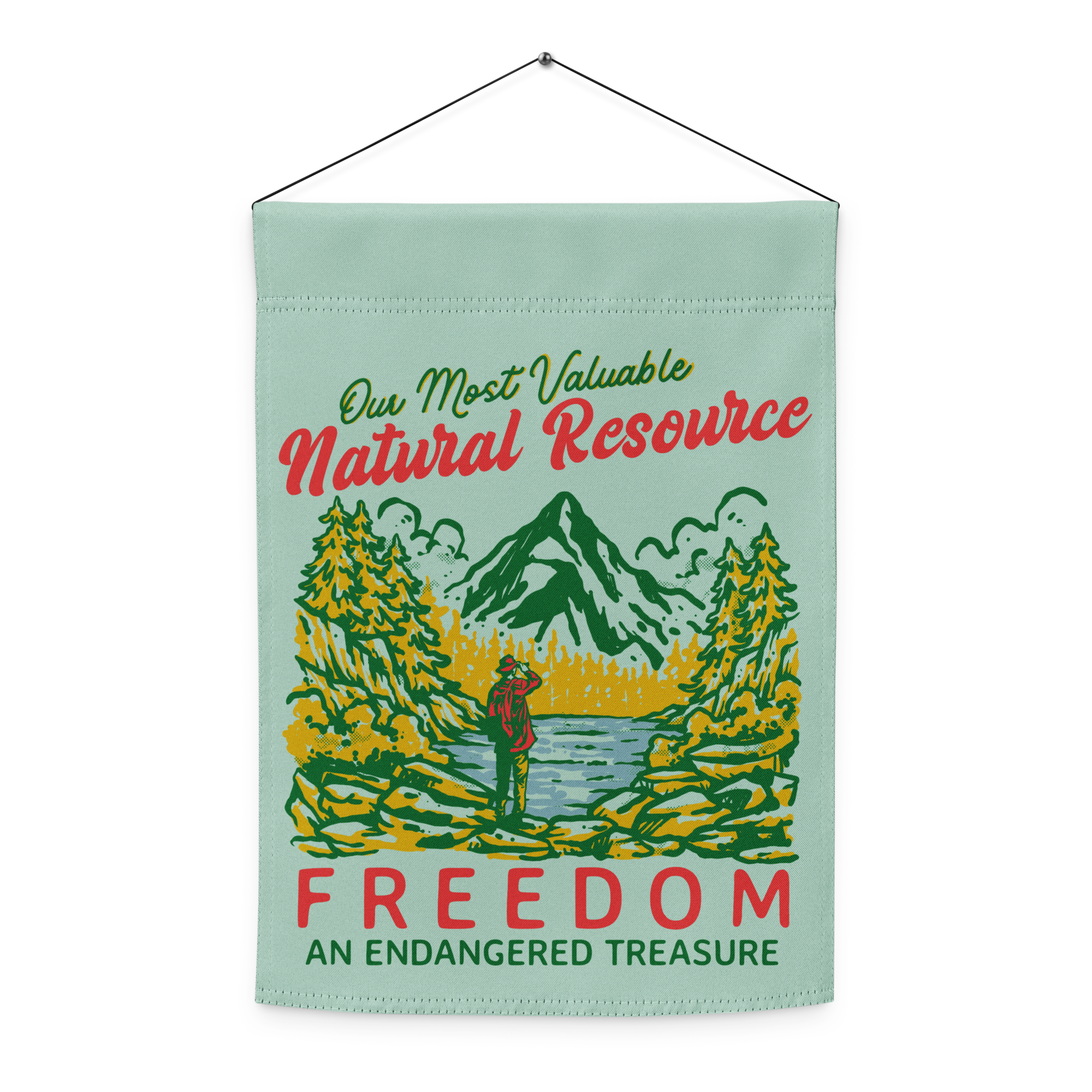 Our Most Valuable Natural Resource Freedom Garden flag