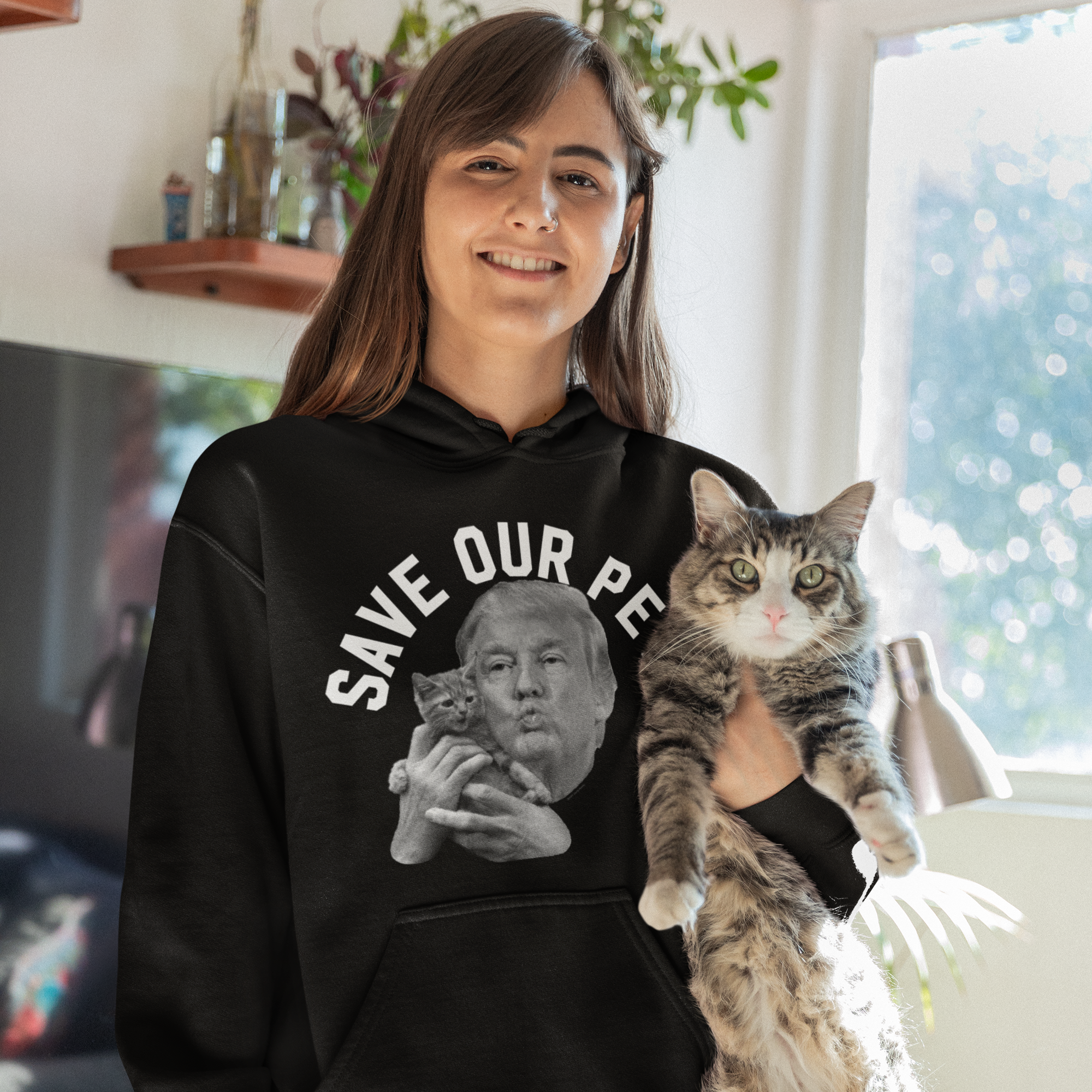 Trump Save Our Pets Hoodie