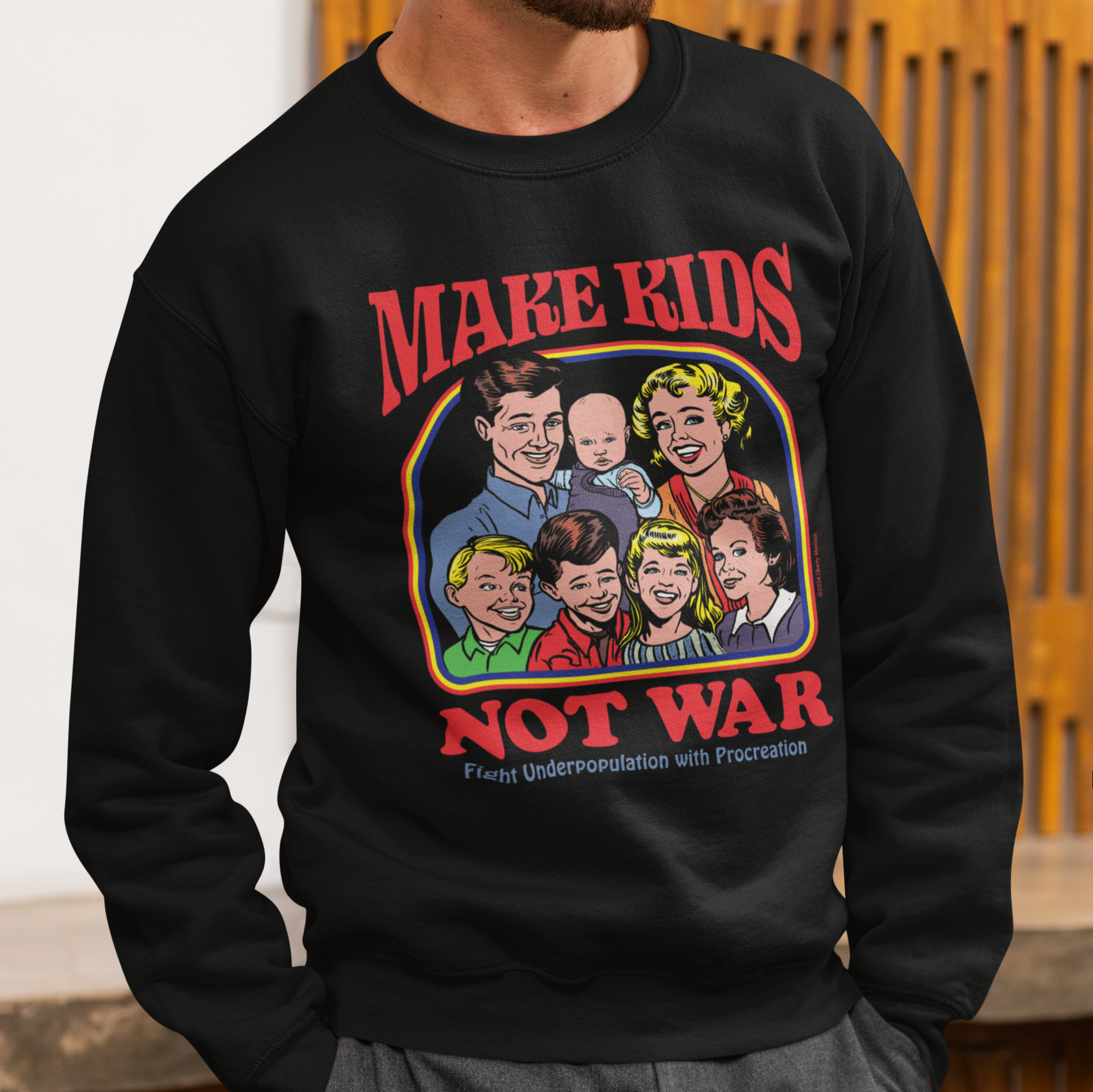 Make Kids Not War Crew Neck Sweatshirt