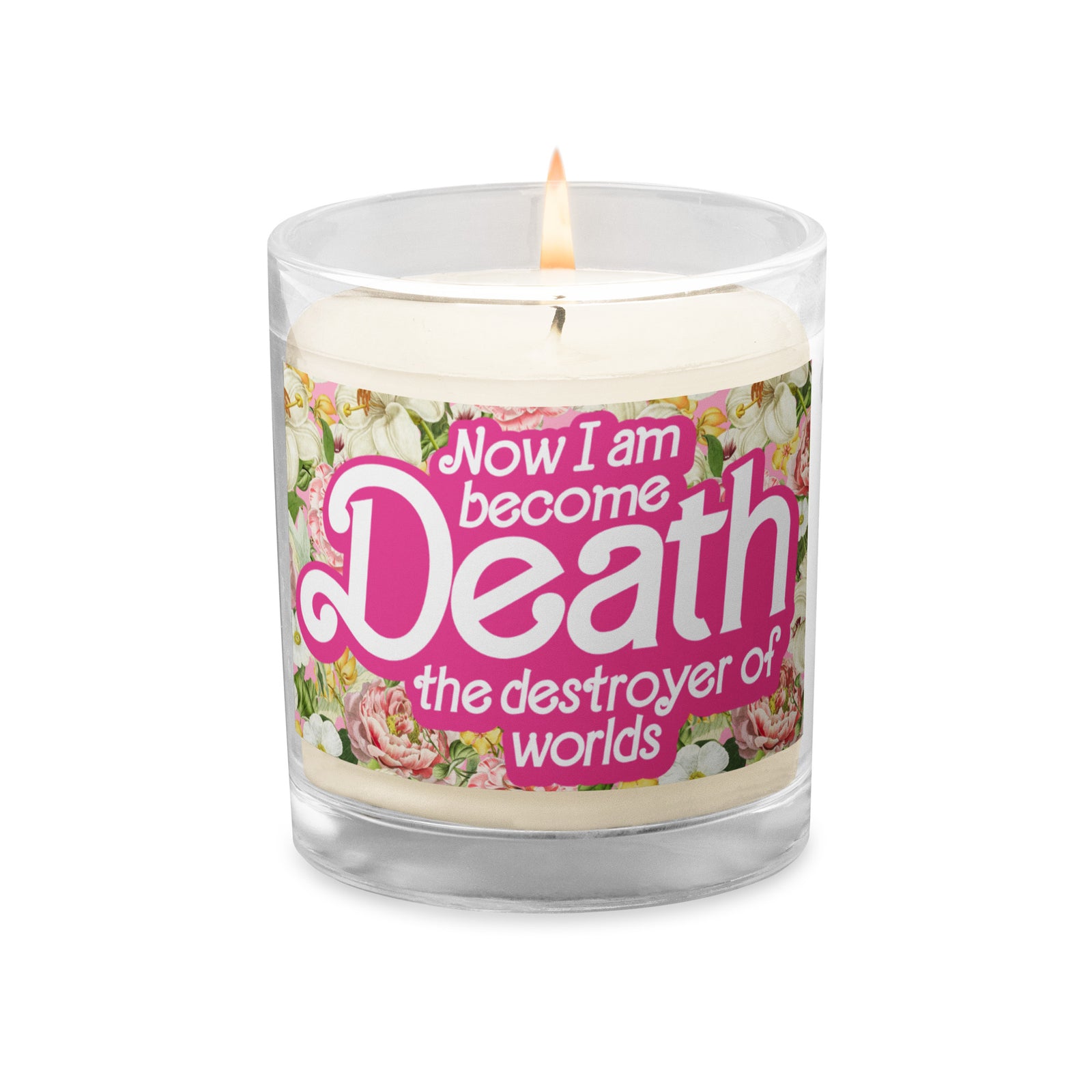 Barbenheimer Glass Jar Soy Wax Candle