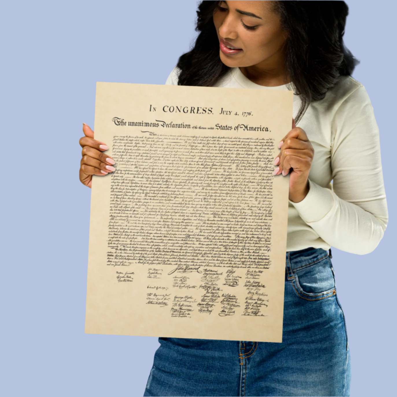 Declaration of Independence Metal Print