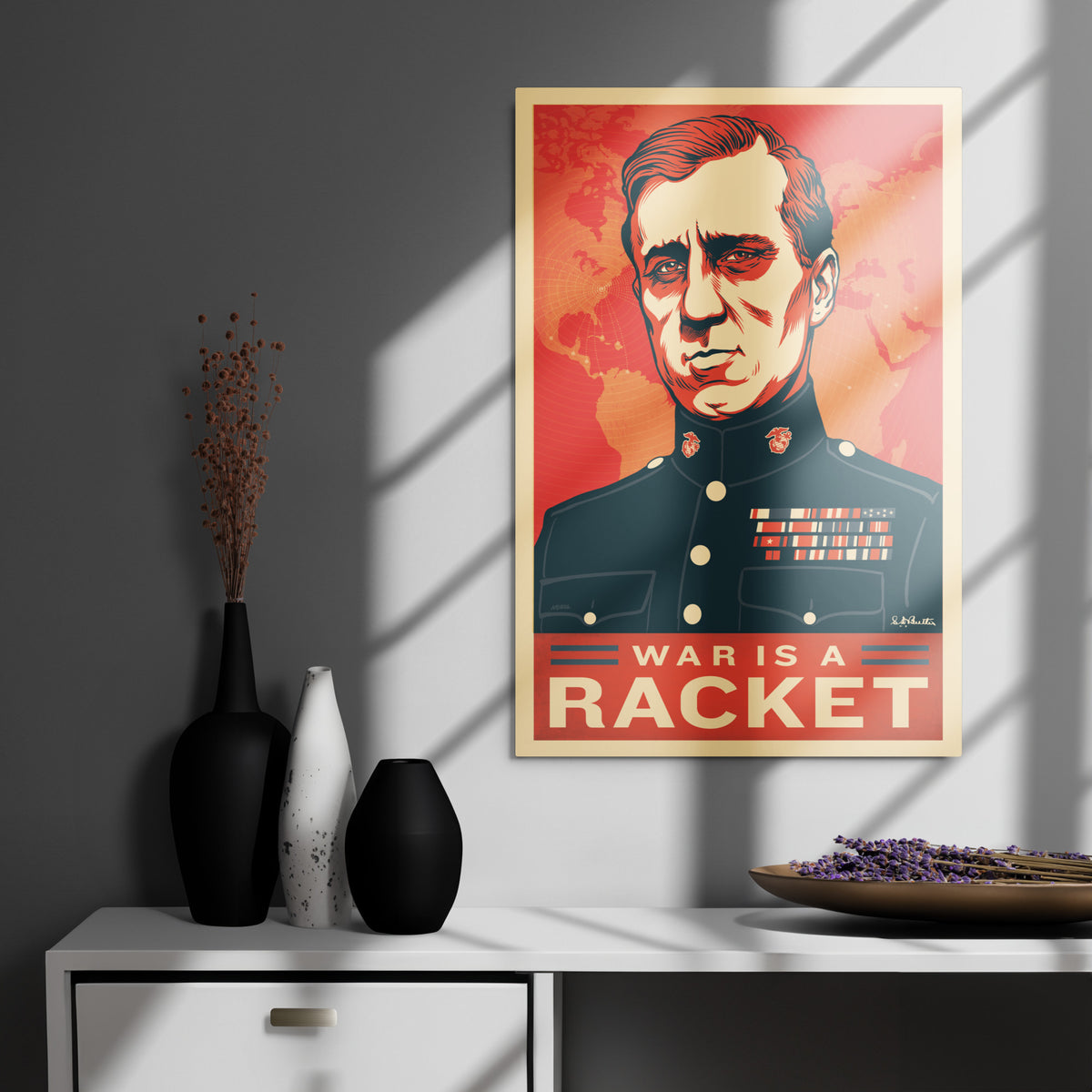 Smedley Butler War Is a Racket Metal Print
