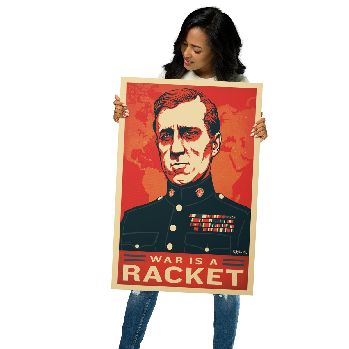 Smedley Butler War Is a Racket Metal Print