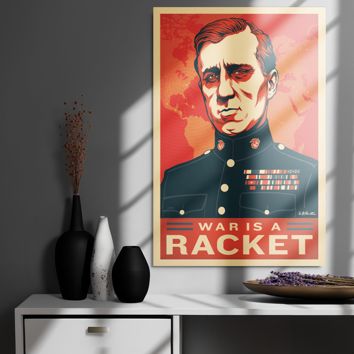 Smedley Butler War Is a Racket Metal Print
