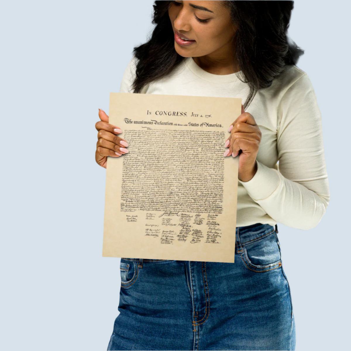 Declaration of Independence Metal Print