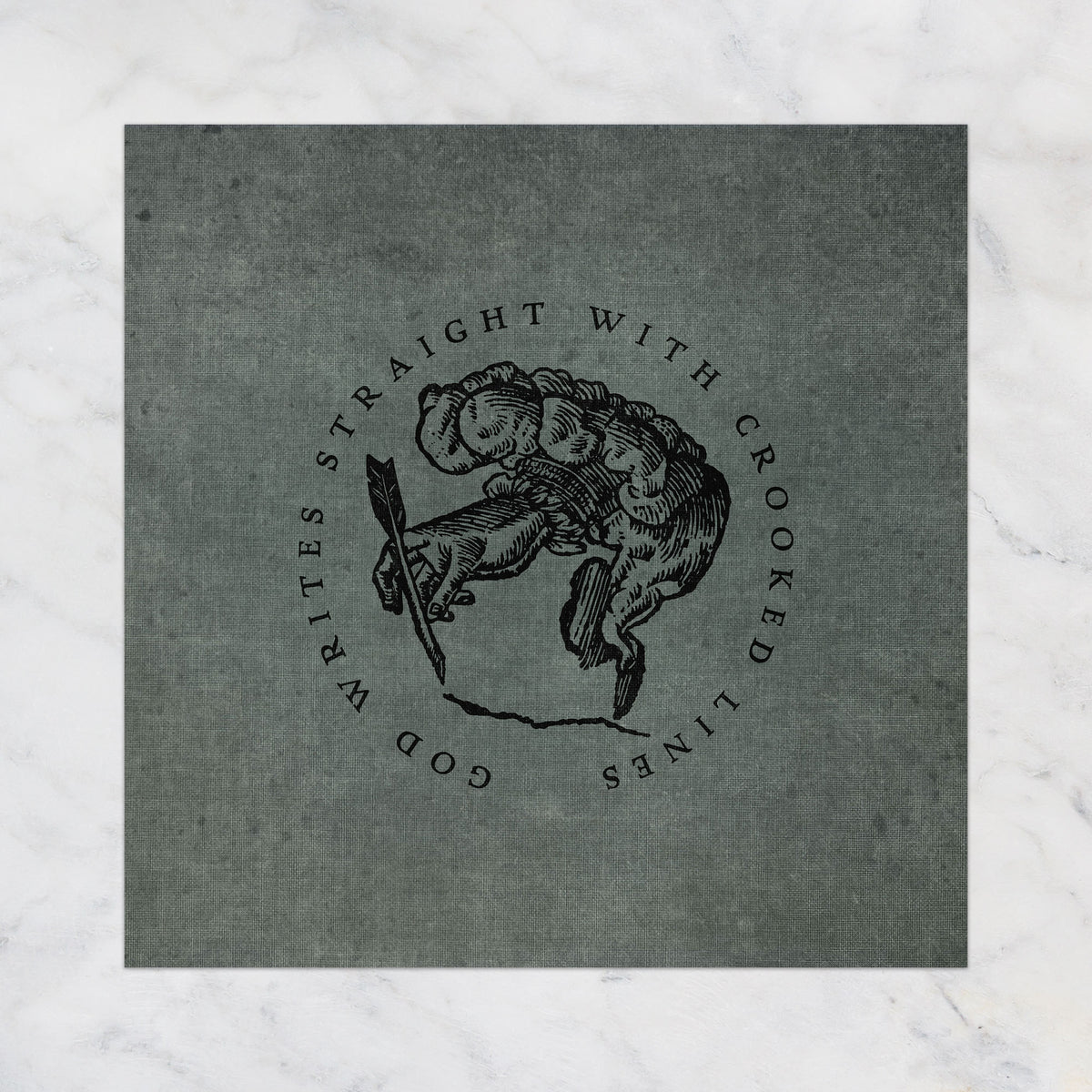 God Writes Straight with Crooked Lines Print