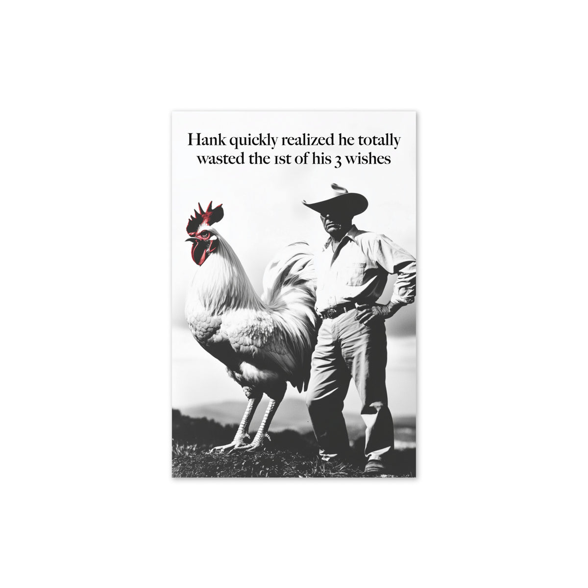 Hank&#39;s Wasted Wish Greeting card