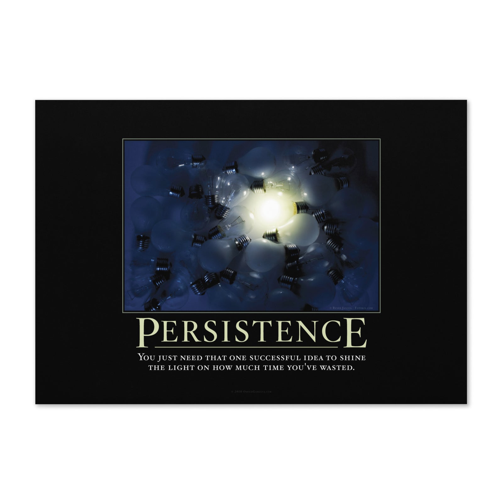 Persistence Demotivational Greeting Card