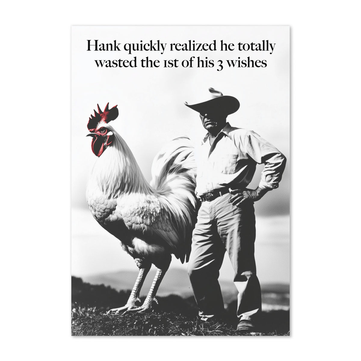 Hank&#39;s Wasted Wish Greeting card