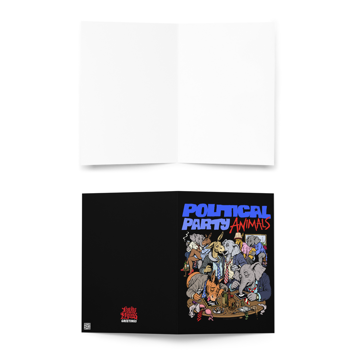 Political Party Animals Greeting Card