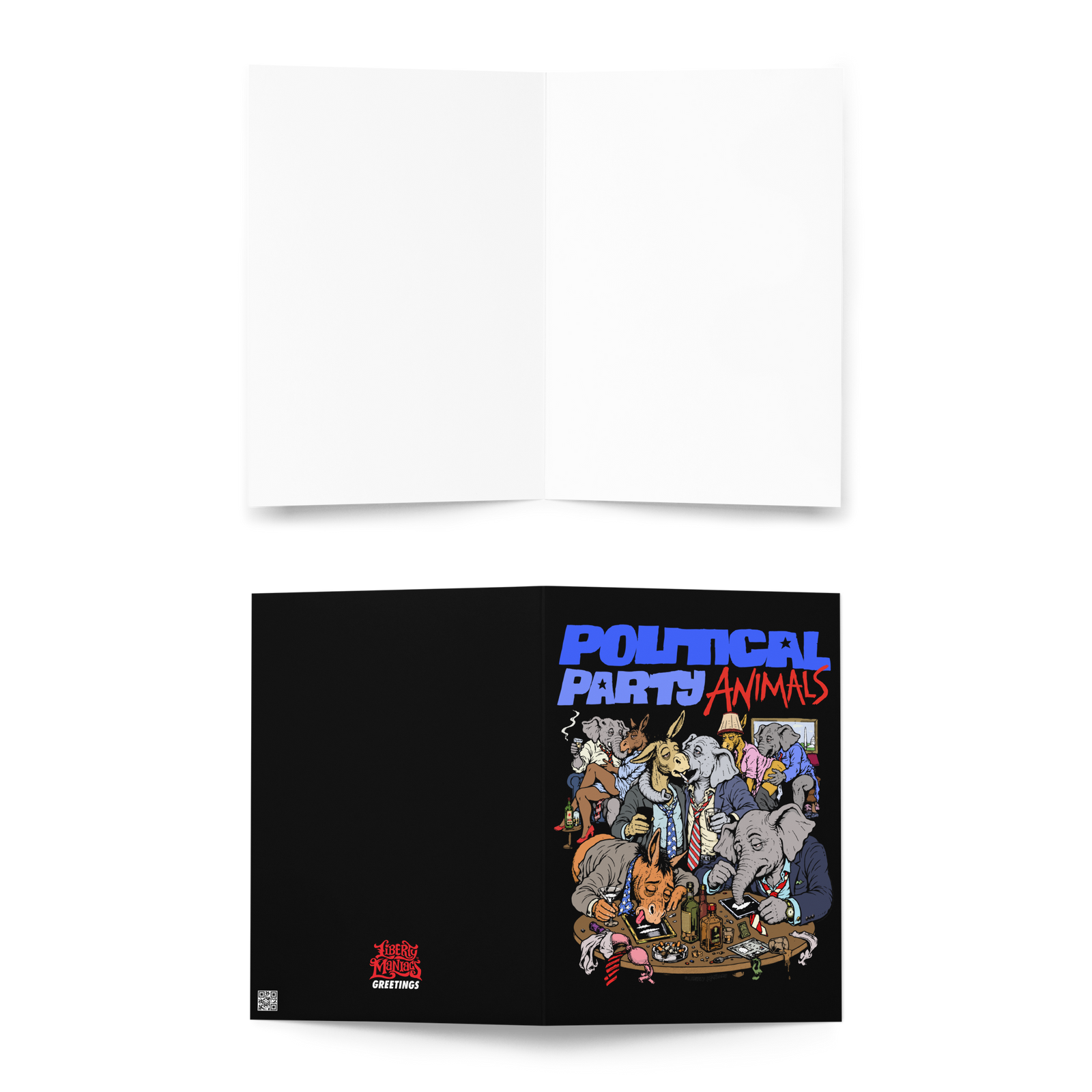 Political Party Animals Greeting Card