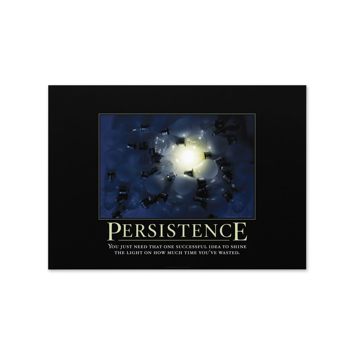 Persistence Demotivational Greeting Card