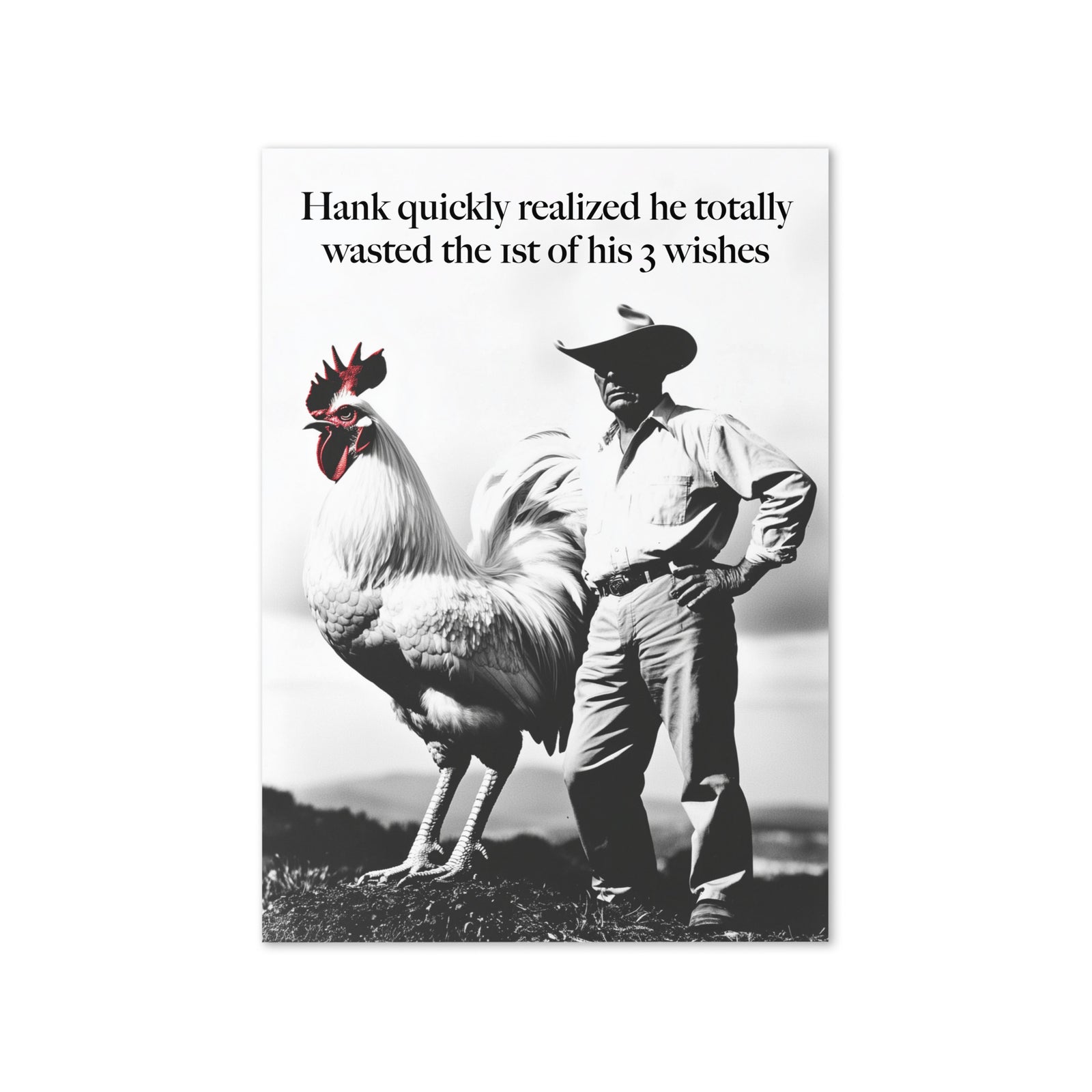 Hank's Wasted Wish Greeting card