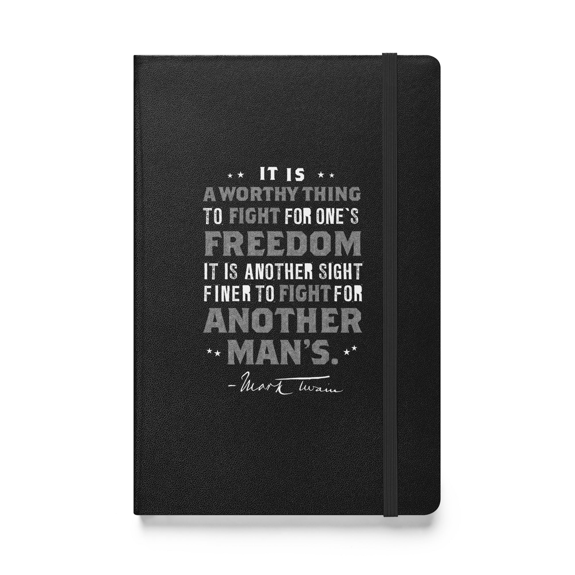 Twain of Freedom Fighting Hardcover Bound Notebook