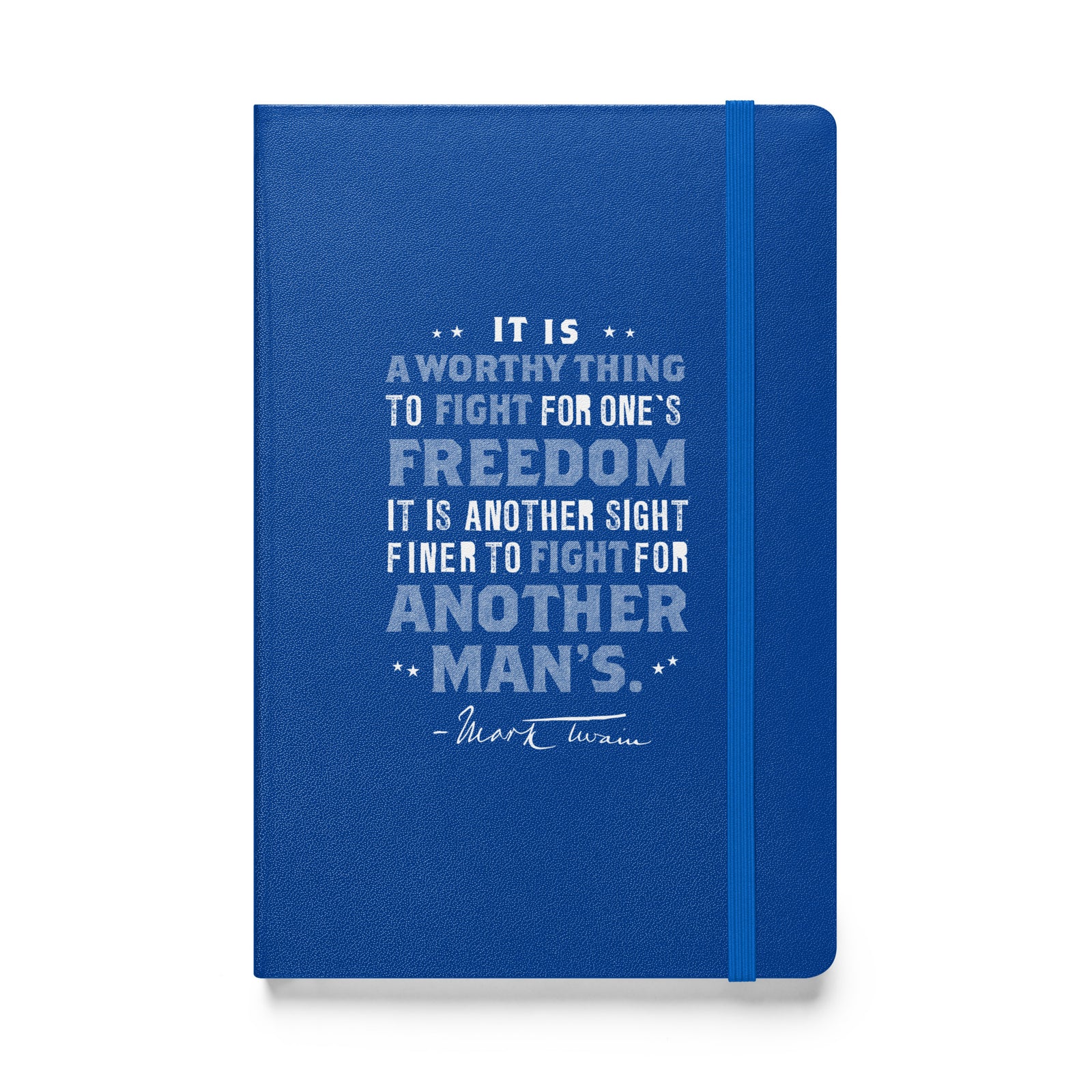 Twain of Freedom Fighting Hardcover Bound Notebook