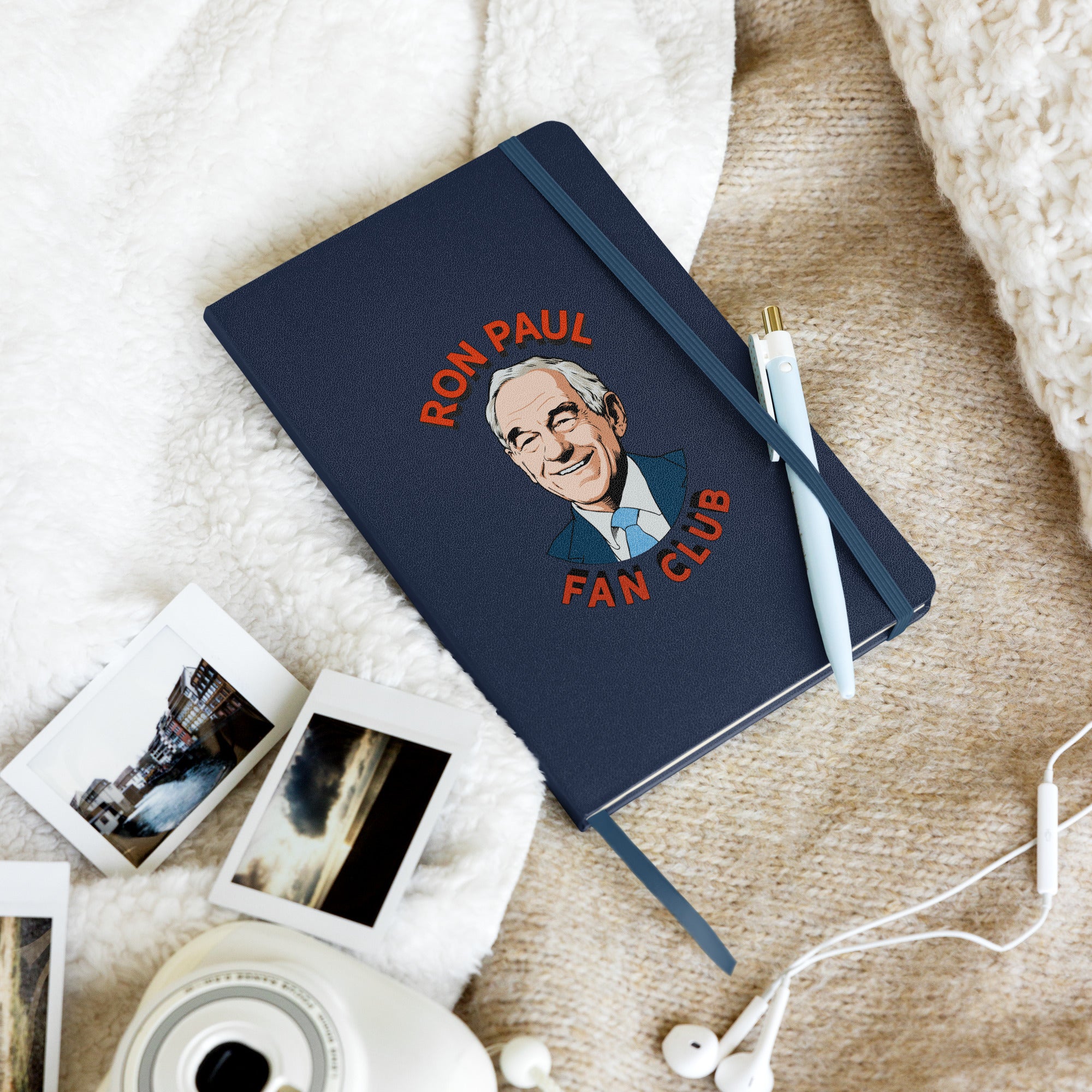Ron Paul Fan Club Hardcover Bound Notebook