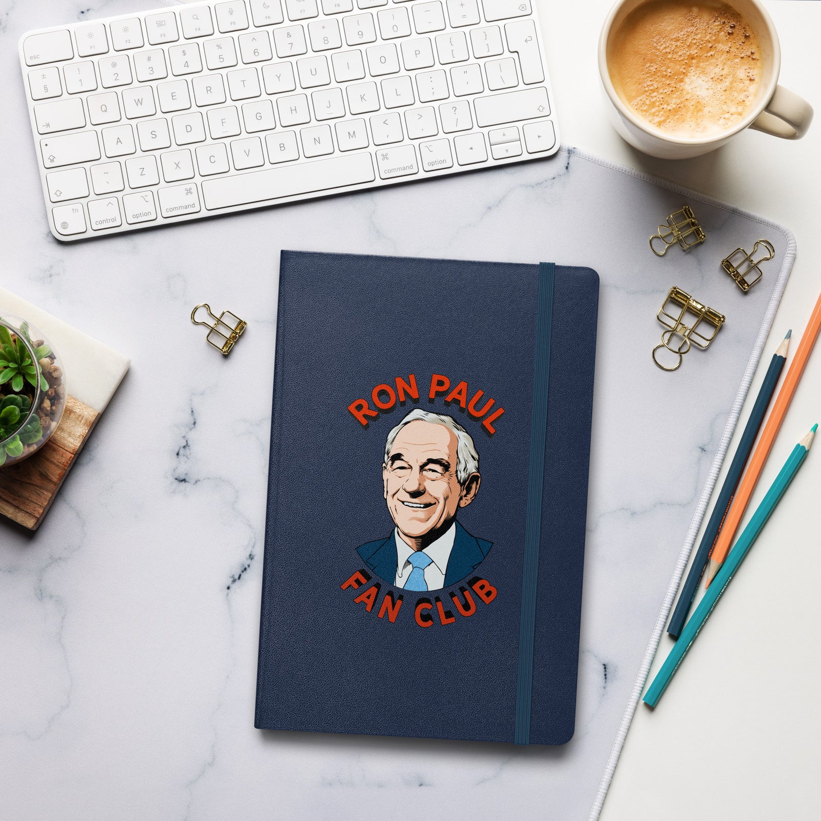 Ron Paul Fan Club Hardcover Bound Notebook