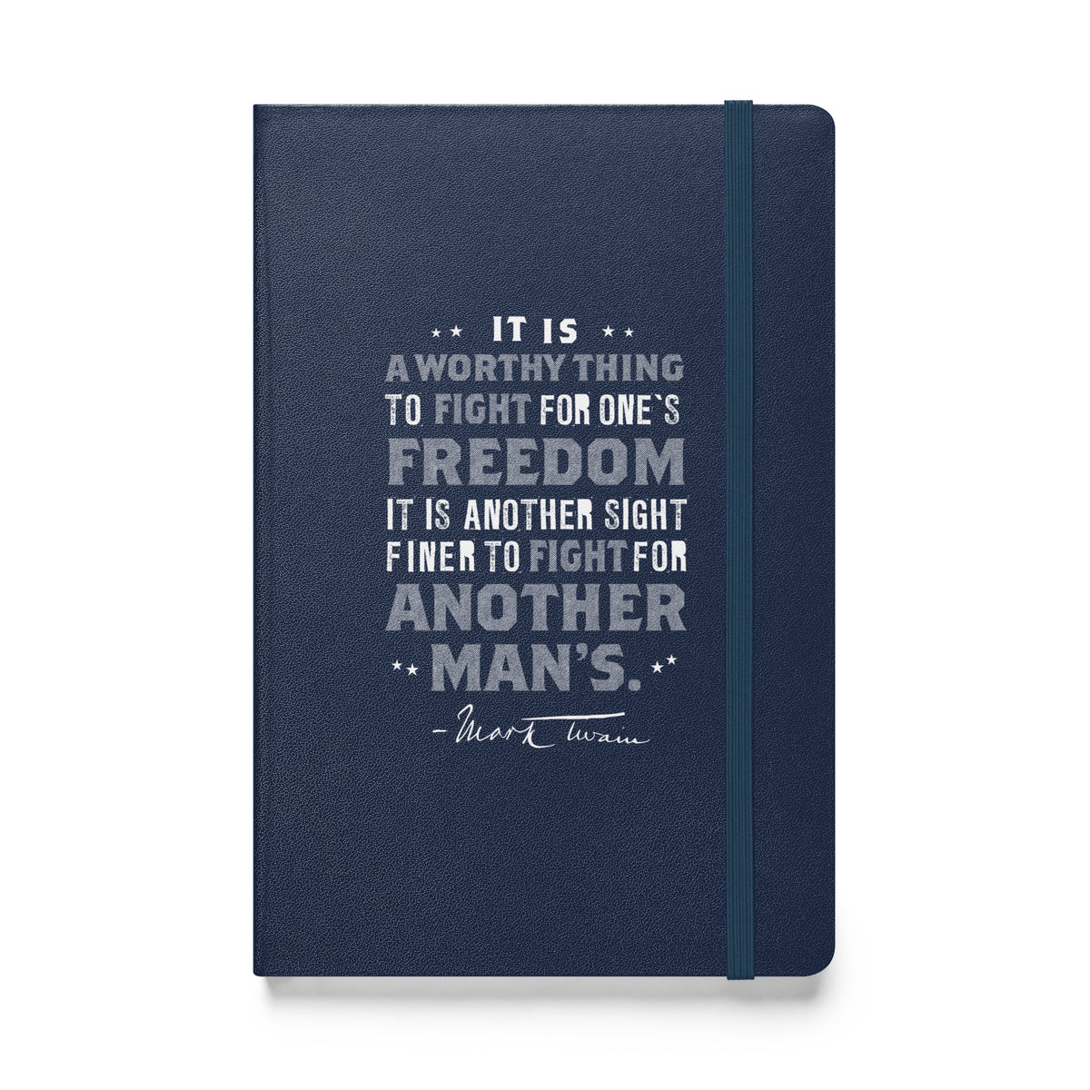 Twain of Freedom Fighting Hardcover Bound Notebook