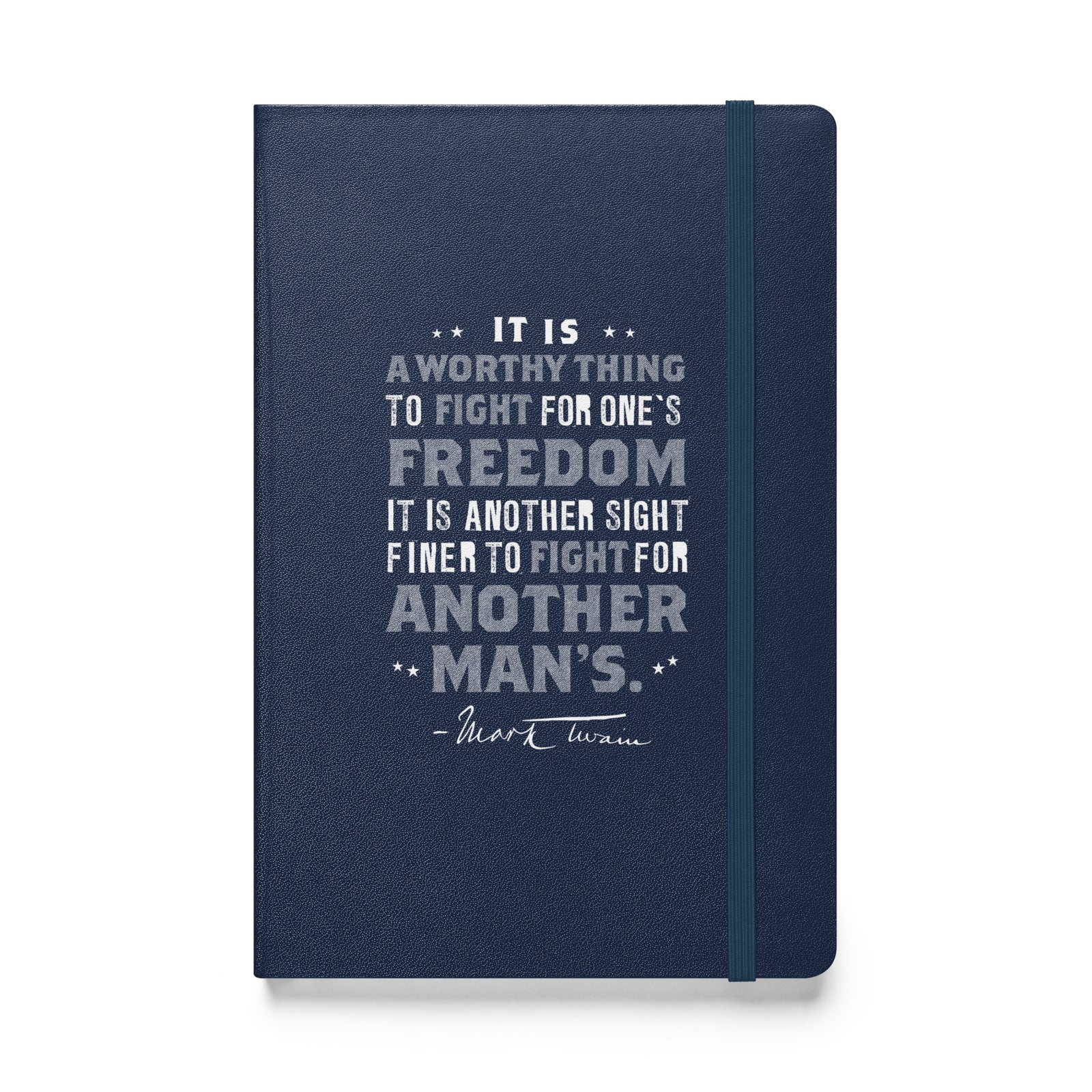 Twain of Freedom Fighting Hardcover Bound Notebook