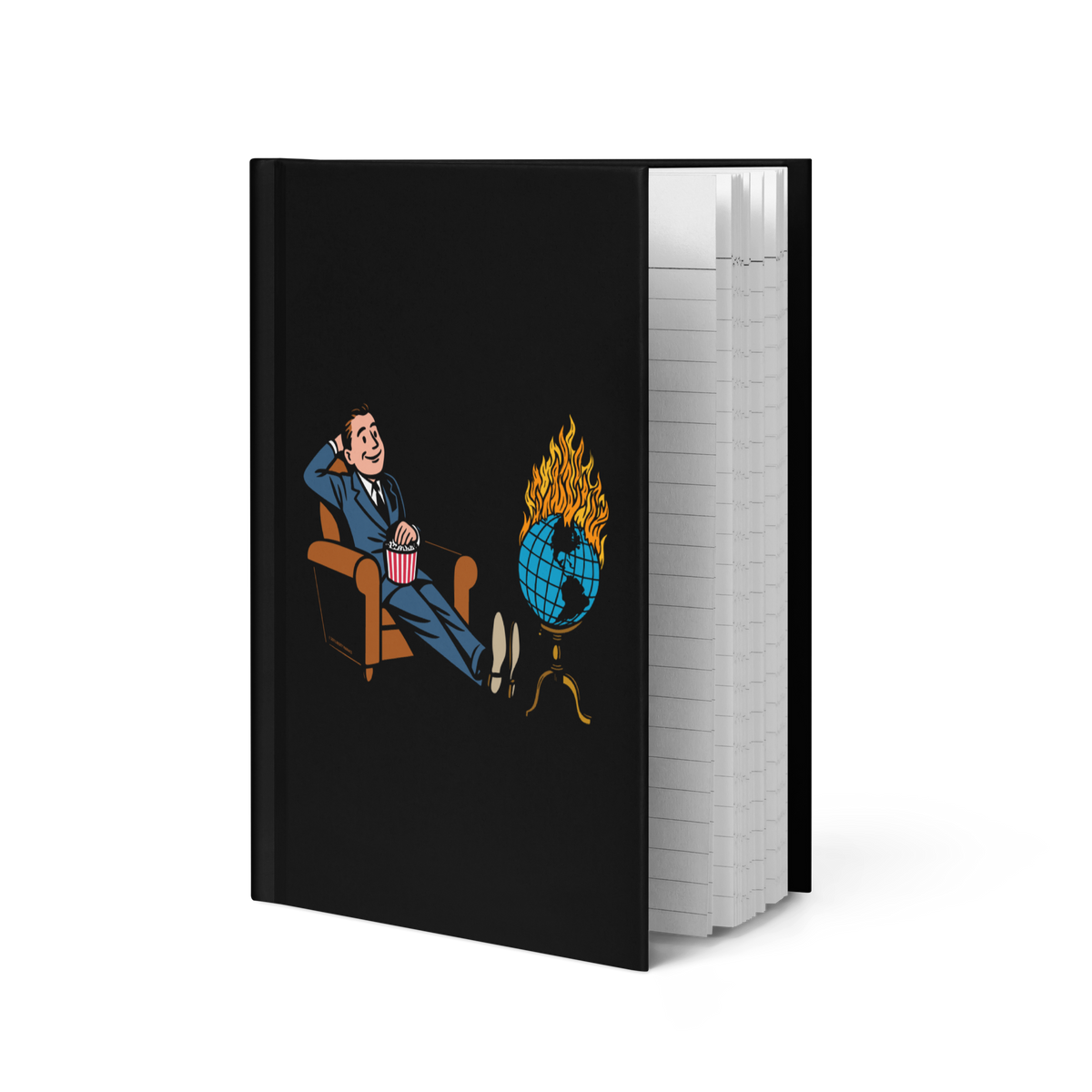 Watching the World Burn Hardcover Journal