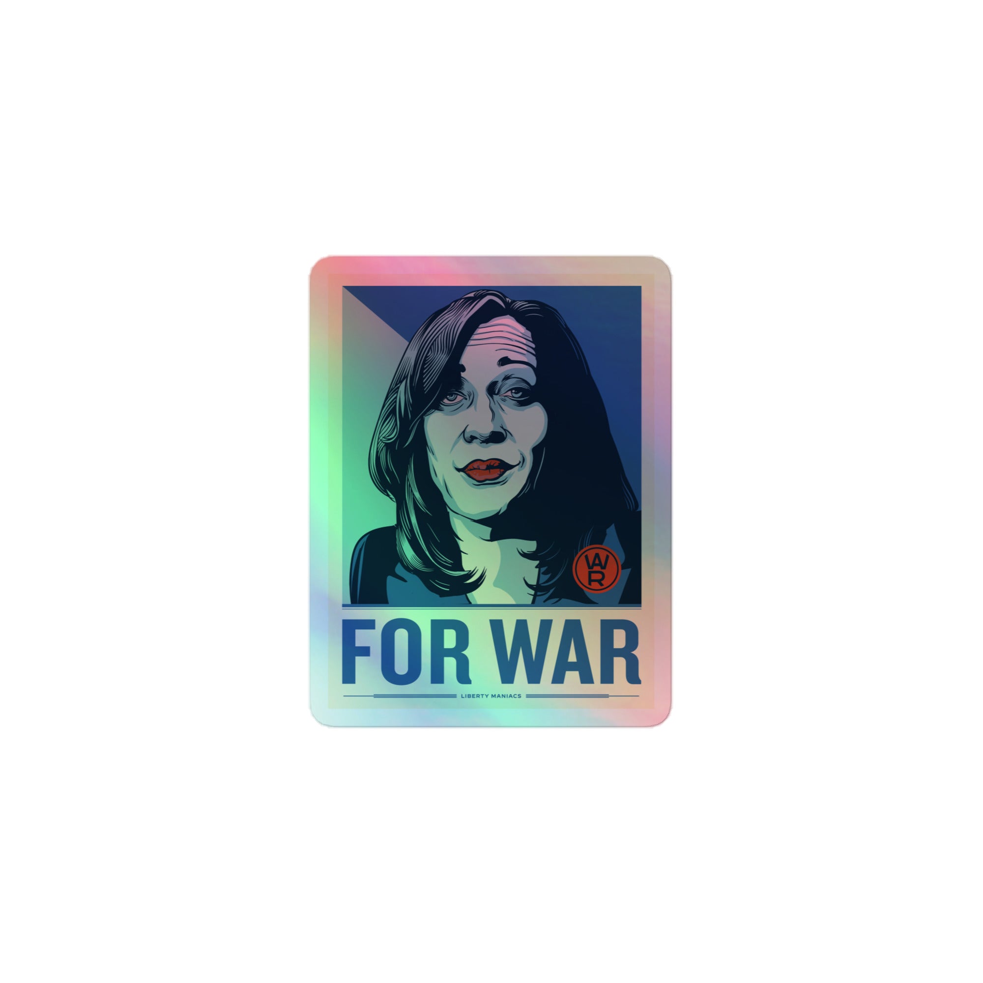 For War Kamala Harris Holographic stickers