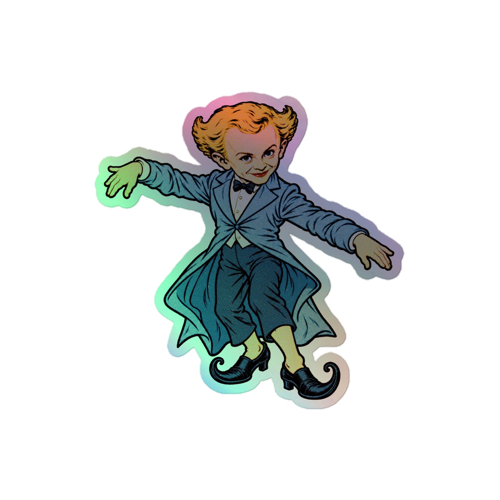 tip toein’ in my jawwdinz holographic sticker by Liberty Maniacs