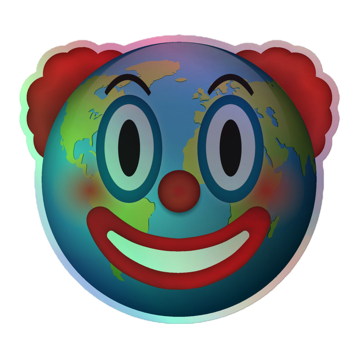 Clown World Holographic Stickers