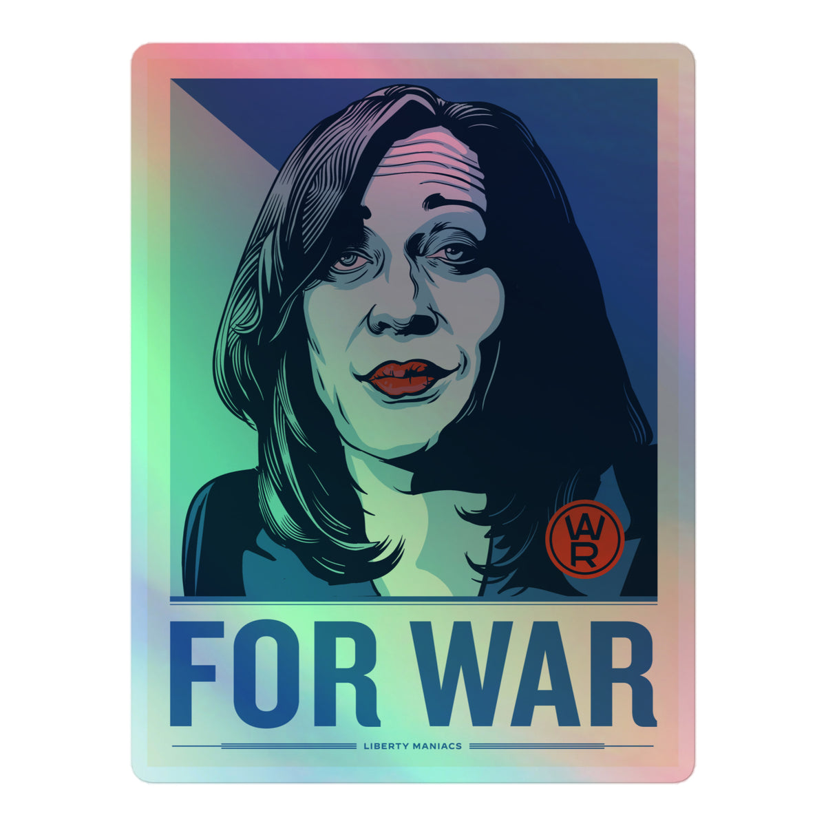 For War Kamala Harris Holographic stickers