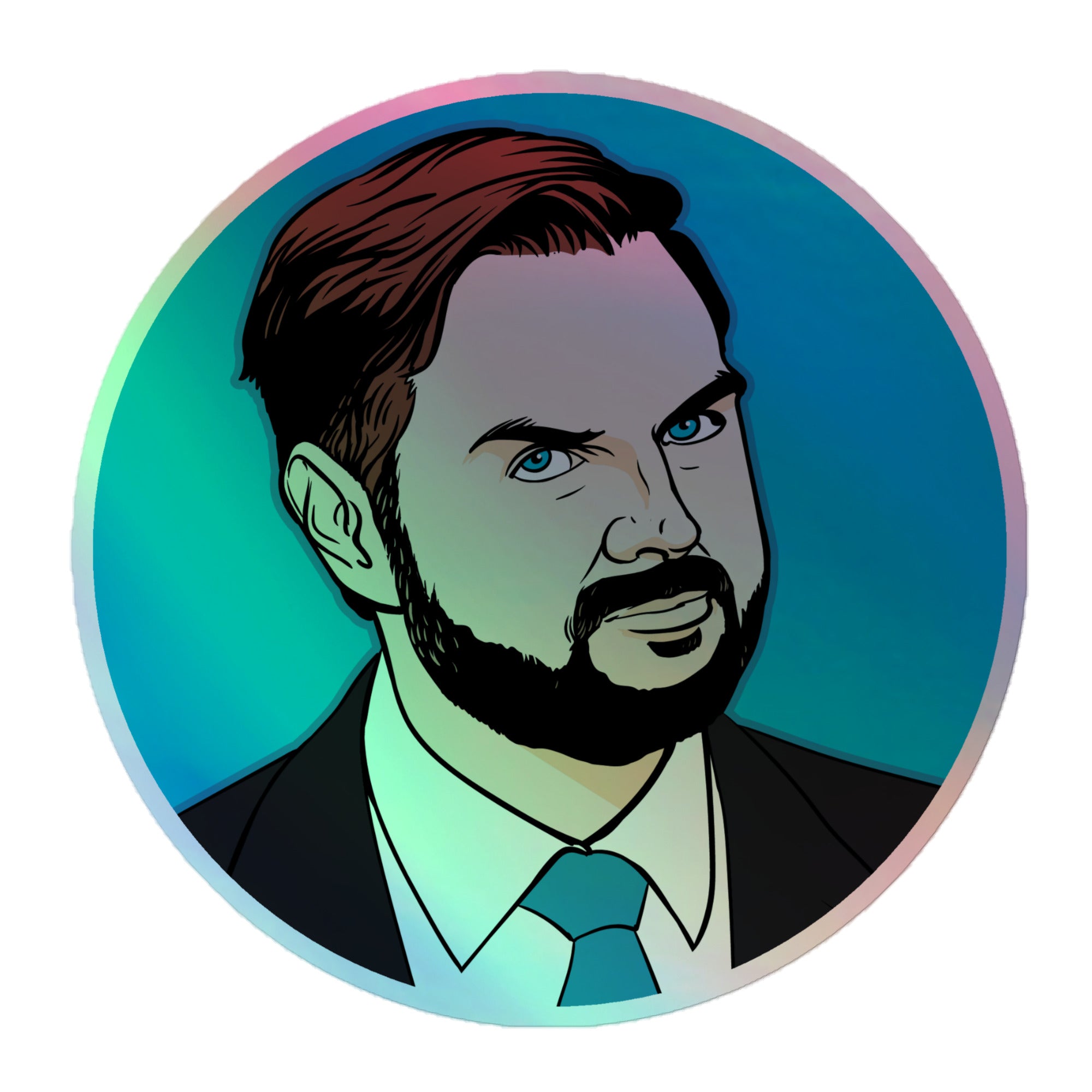 JD Vance Holographic Stickers