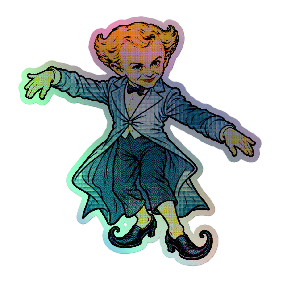 tip toein’ in my jawwdinz holographic sticker by Liberty Maniacs