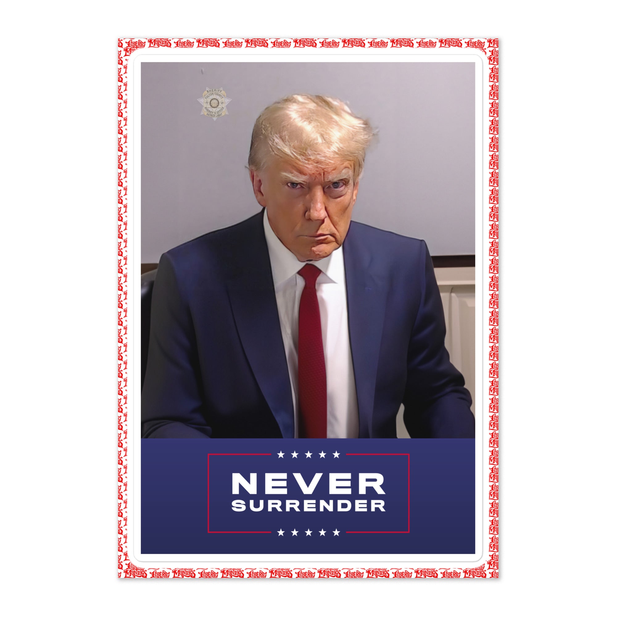 Trump Mugshot MAGA Sticker