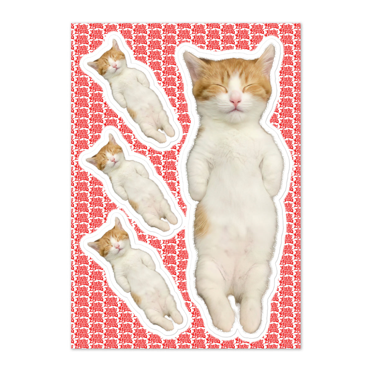 Sleeping Kitty Sticker Sheet