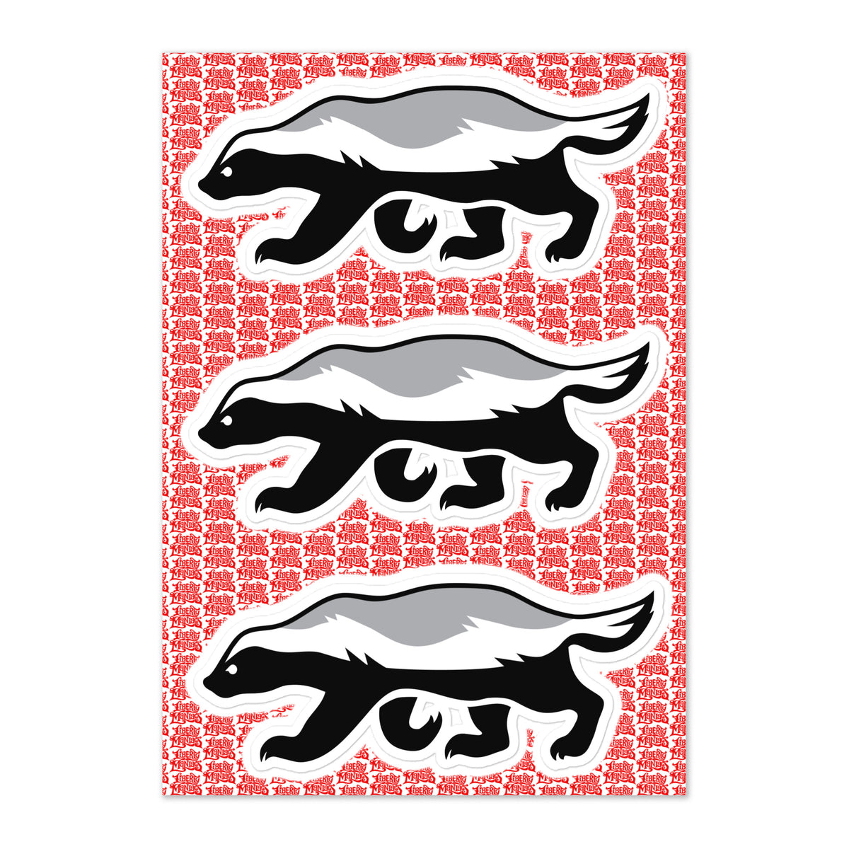 Honey Badger Sticker Sheet