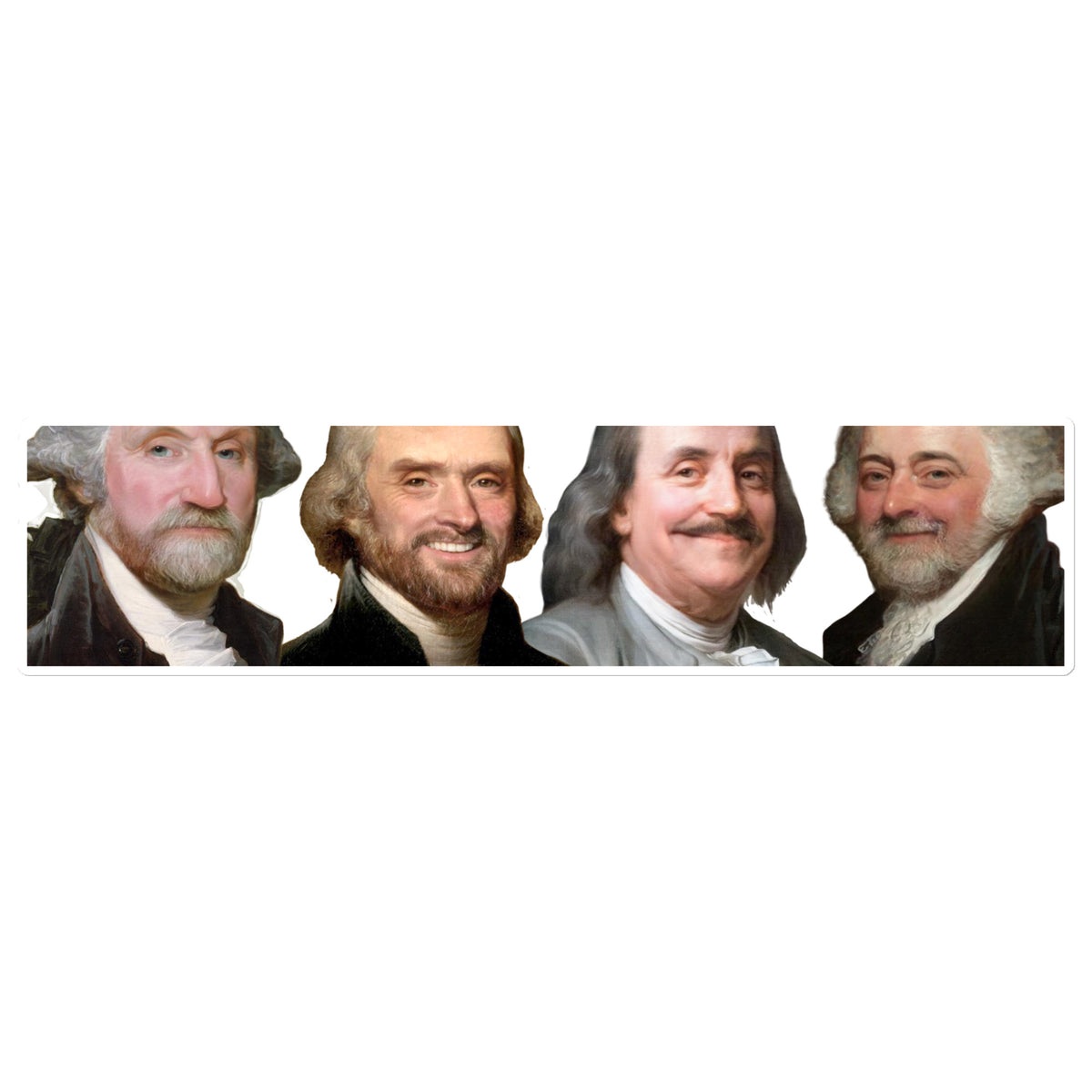 Founding Dudes Large Bumper Sticker