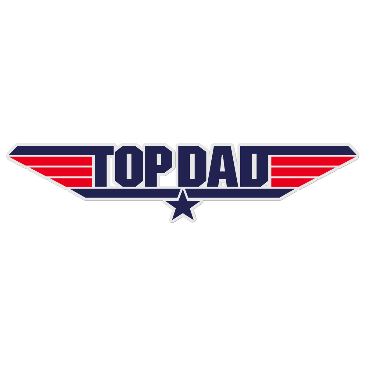 Top Dad Large Bumper Sticker