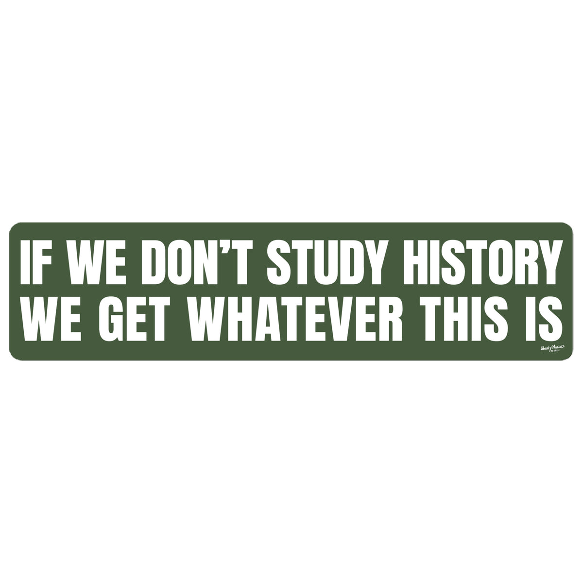 If We Don&#39;t Study History We Get Whatever This Is Bumper Sticker