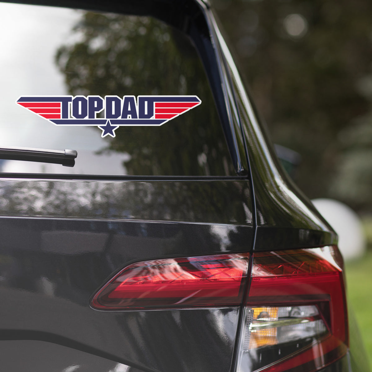 Top Dad Large Sticker