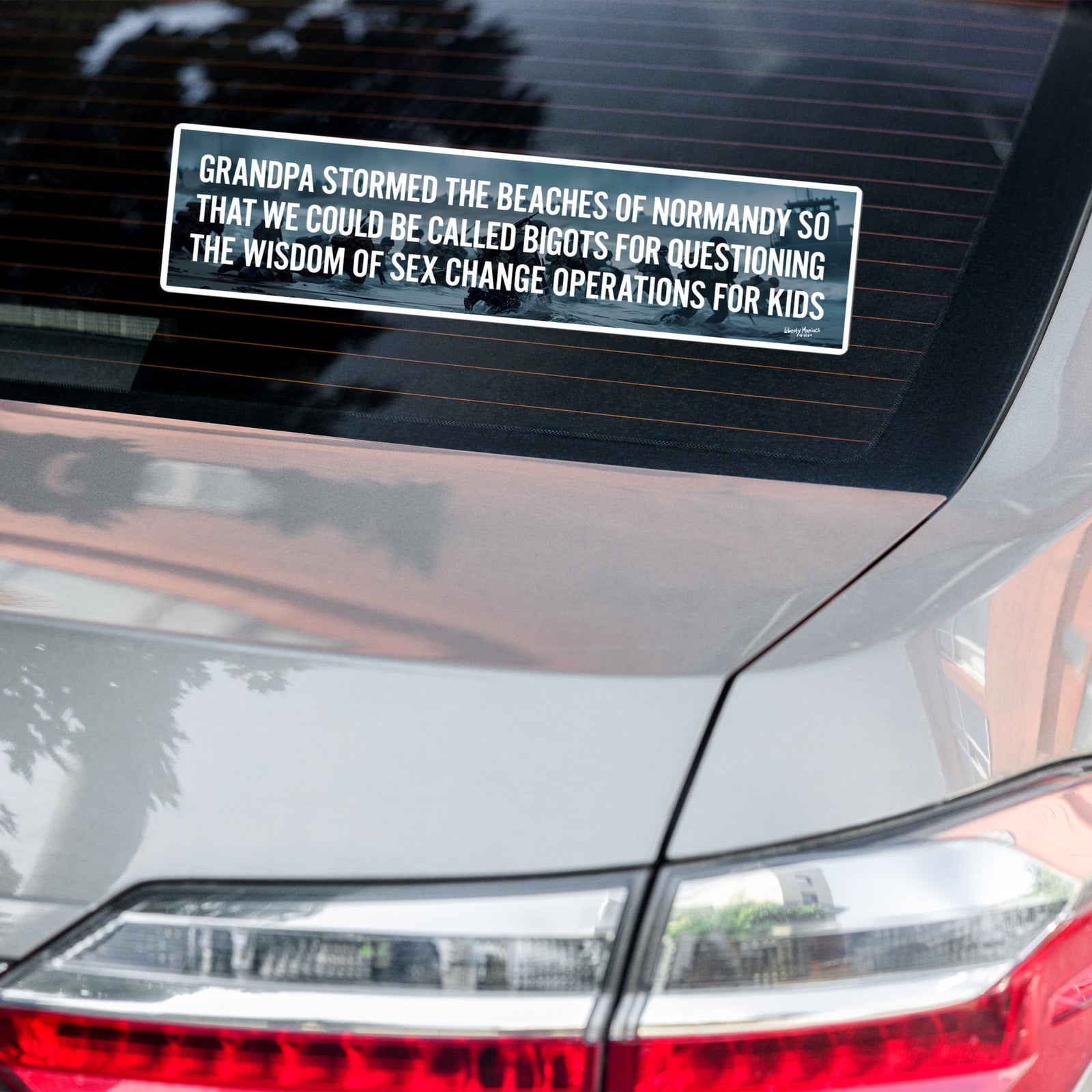 Grandpa Stormed Normandy Bumper Sticker