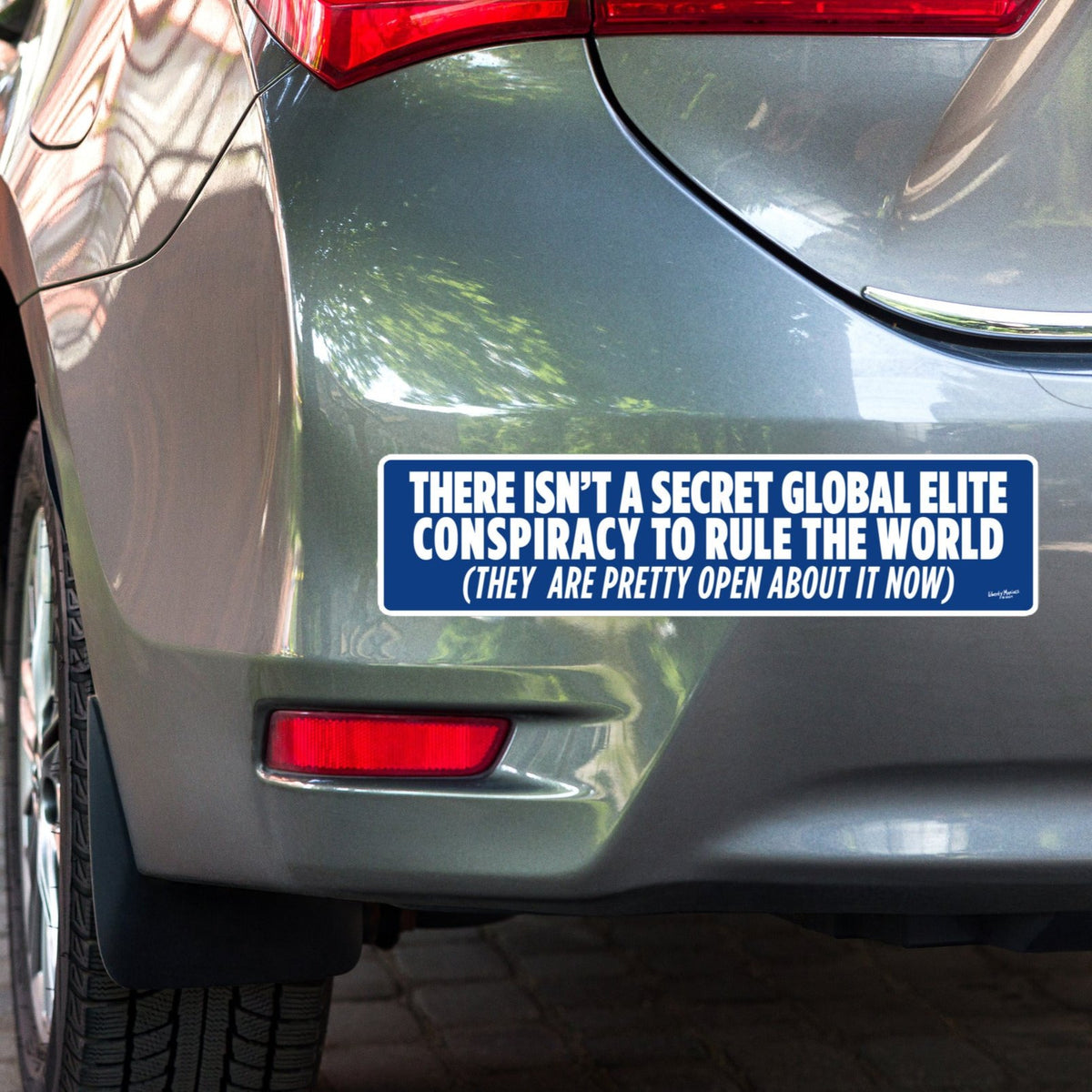 Secret Global Elite Conspiracy Jumbo Bumper Sticker