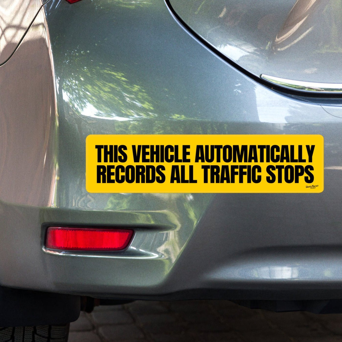 This Vehicle Records All Traffic Stops Bumper Stickers