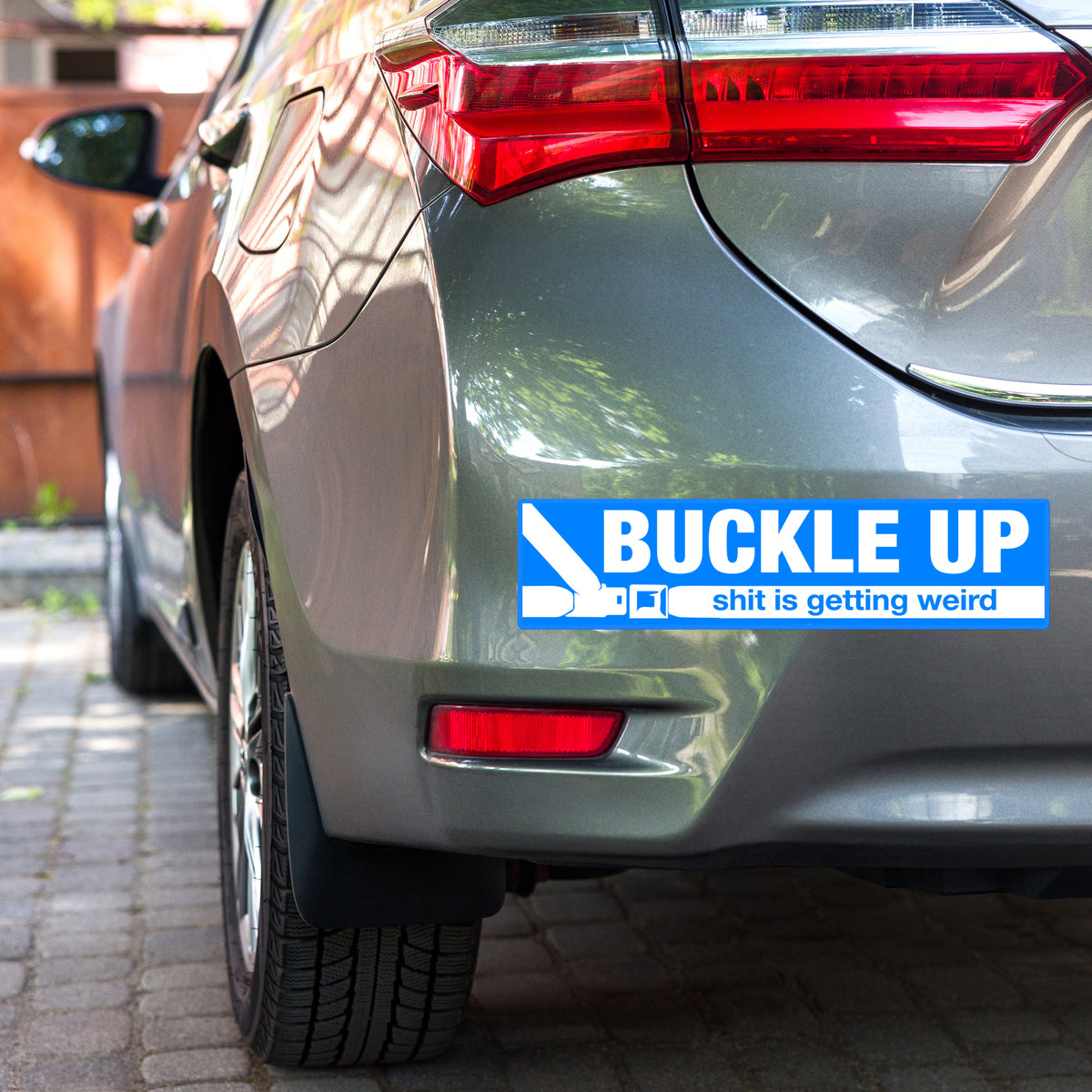 Buckle Up Jumbo Bumper Sticker