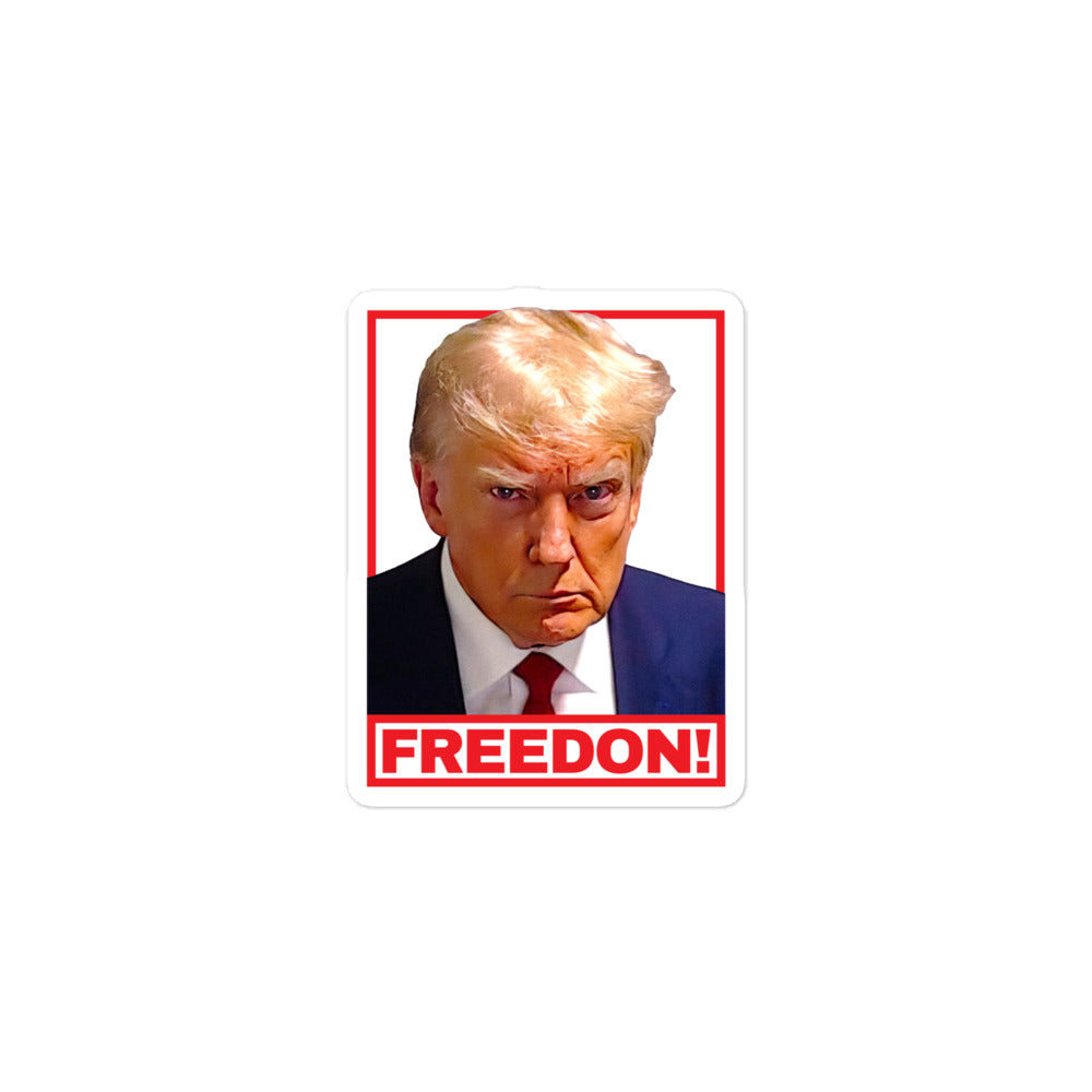 FREEDON Trump Mugshot Sticker