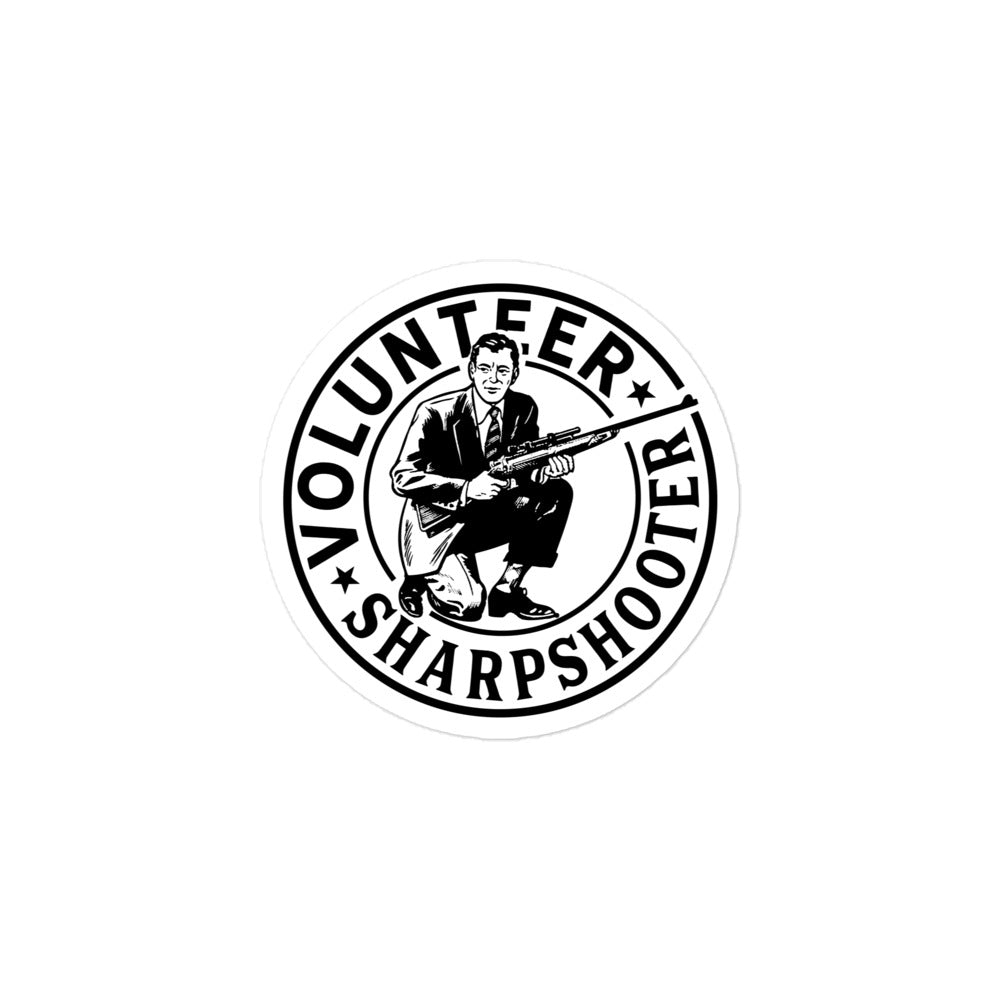 Volunteer Sharpshooter Round Sticker