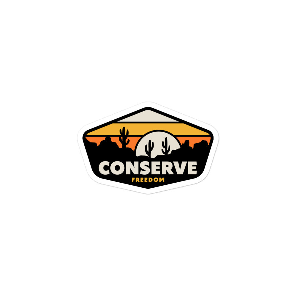 Conserve Freedom High Desert Sticker