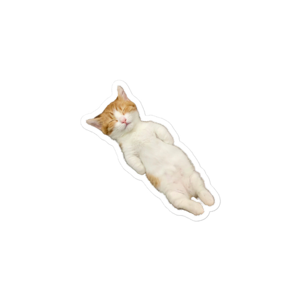 Napping Kitten Sticker
