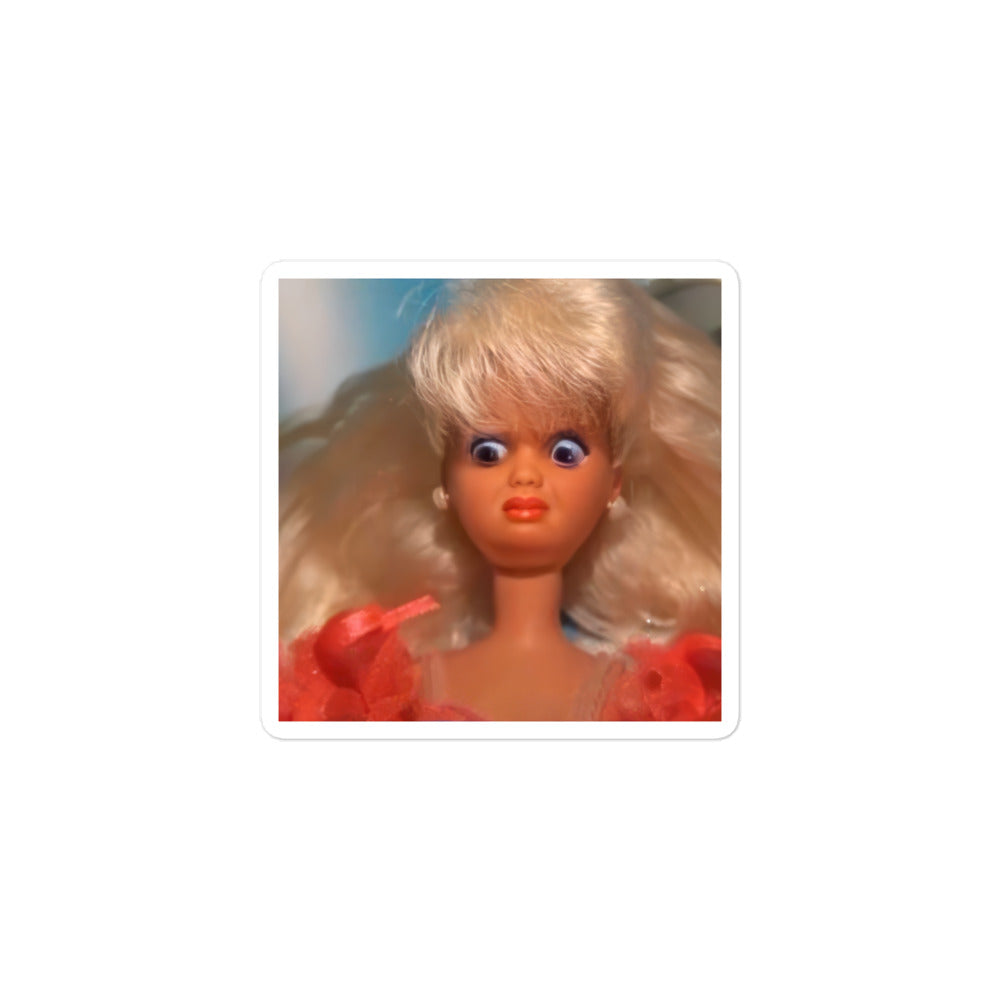 WTF Barbie Sticker