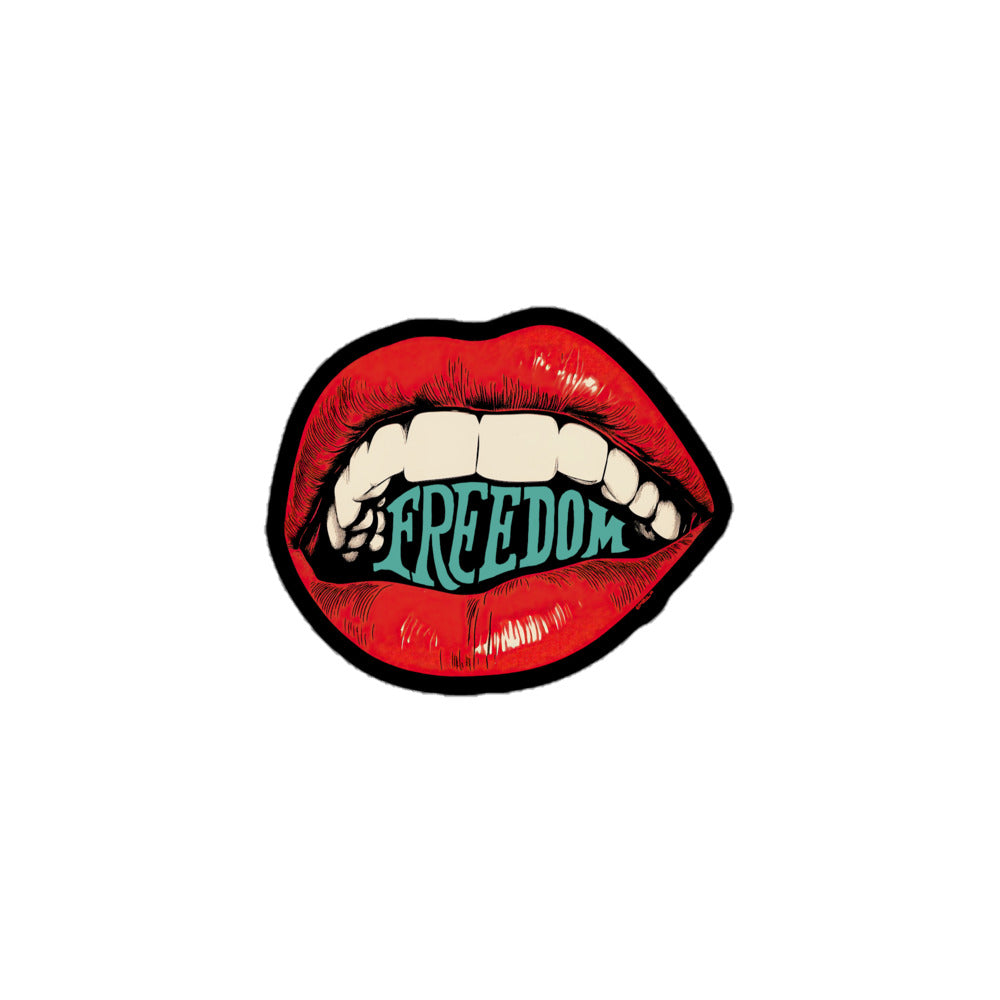 Freedom of Speech Lips Sticker