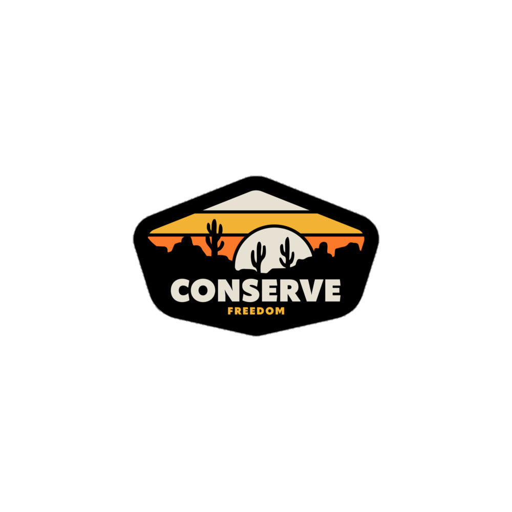 Conserve Freedom High Desert Sticker